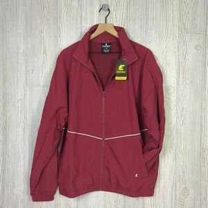 Brand New East Bay Men’s Large Red Velocity Warmup Jacket Coat Full Zip